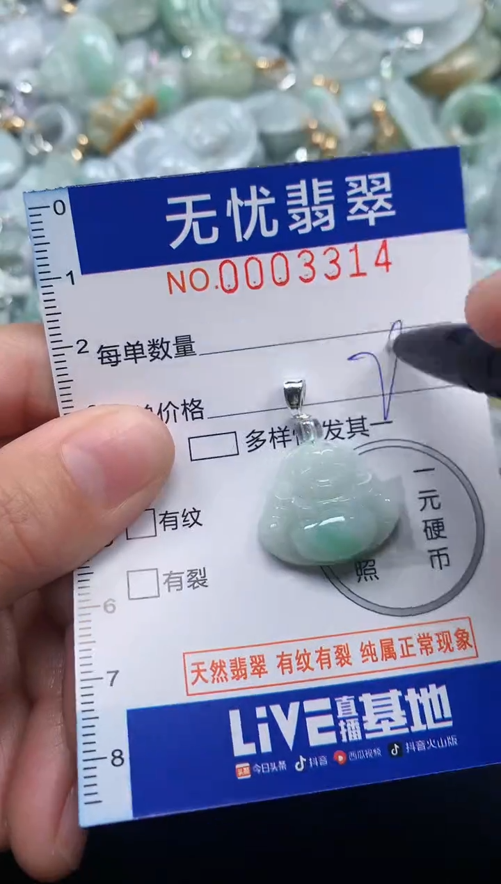 颈饰未镶嵌翡翠3314