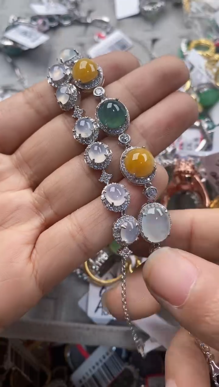 银S925镶嵌戒指翡翠11-11----6