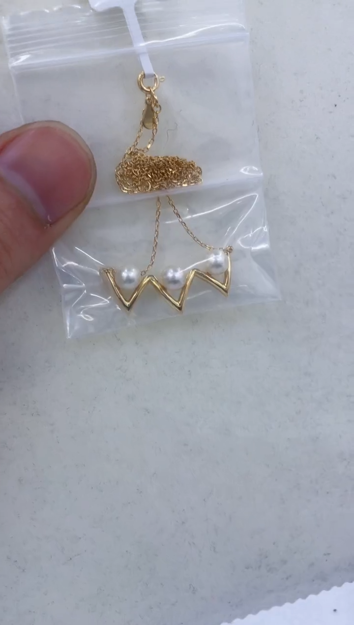 颈饰银S925镶嵌海水珍珠  