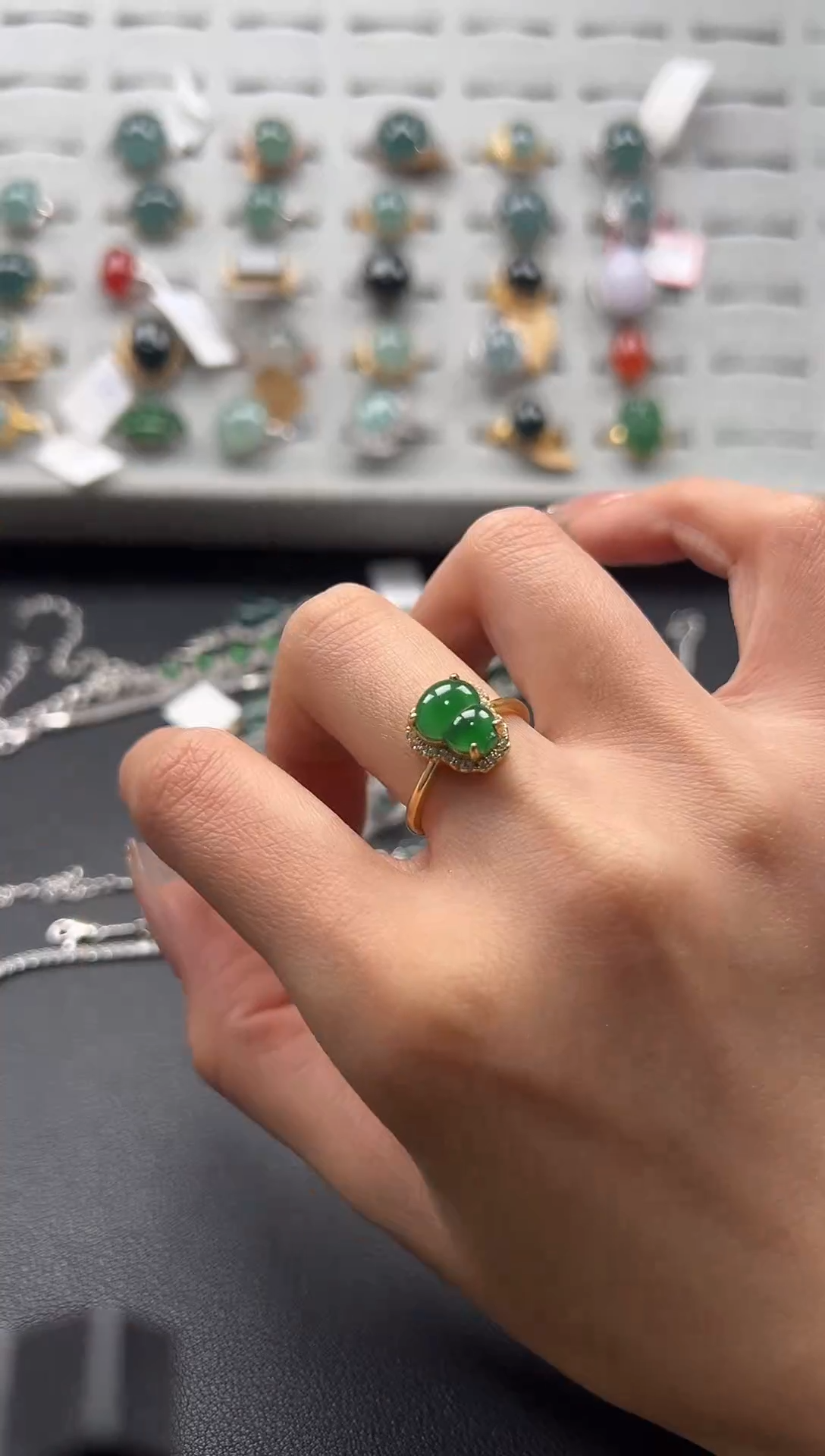 【闪购商品】翡翠戒指银S925镶嵌4564653