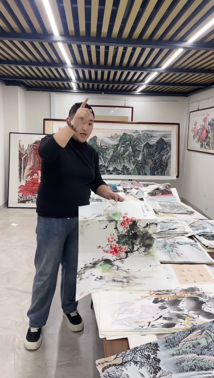 国画融易专属链接-赵君梅凌霄花