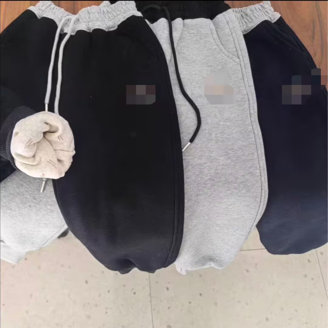 秋冬保暖男女童通用加厚加棉休闲风儿童休闲裤松紧带