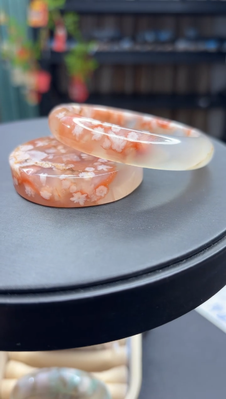 【闪购商品】石英质玉手镯未镶嵌115（58圈赠送镯心）