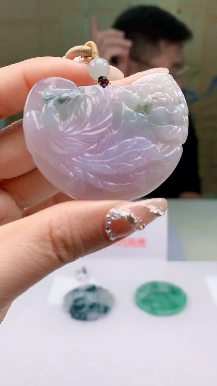 【闪购商品】定制翡翠未镶嵌5125ty-毛货挂件54