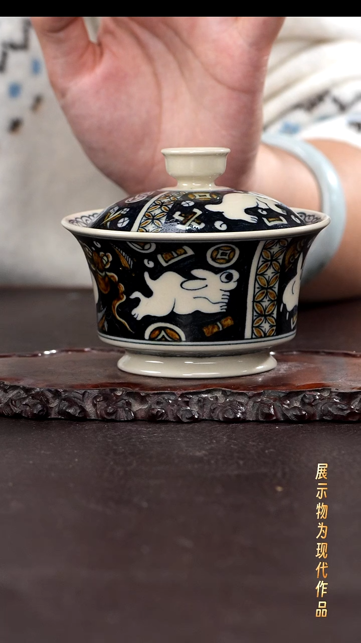 杯子陶景德镇全手工手绘瓷器！