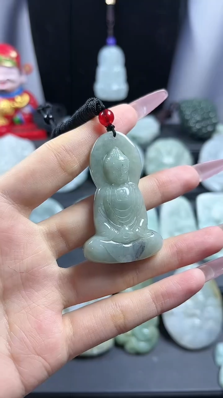 【闪购商品】翡翠颈饰未镶嵌大日如来