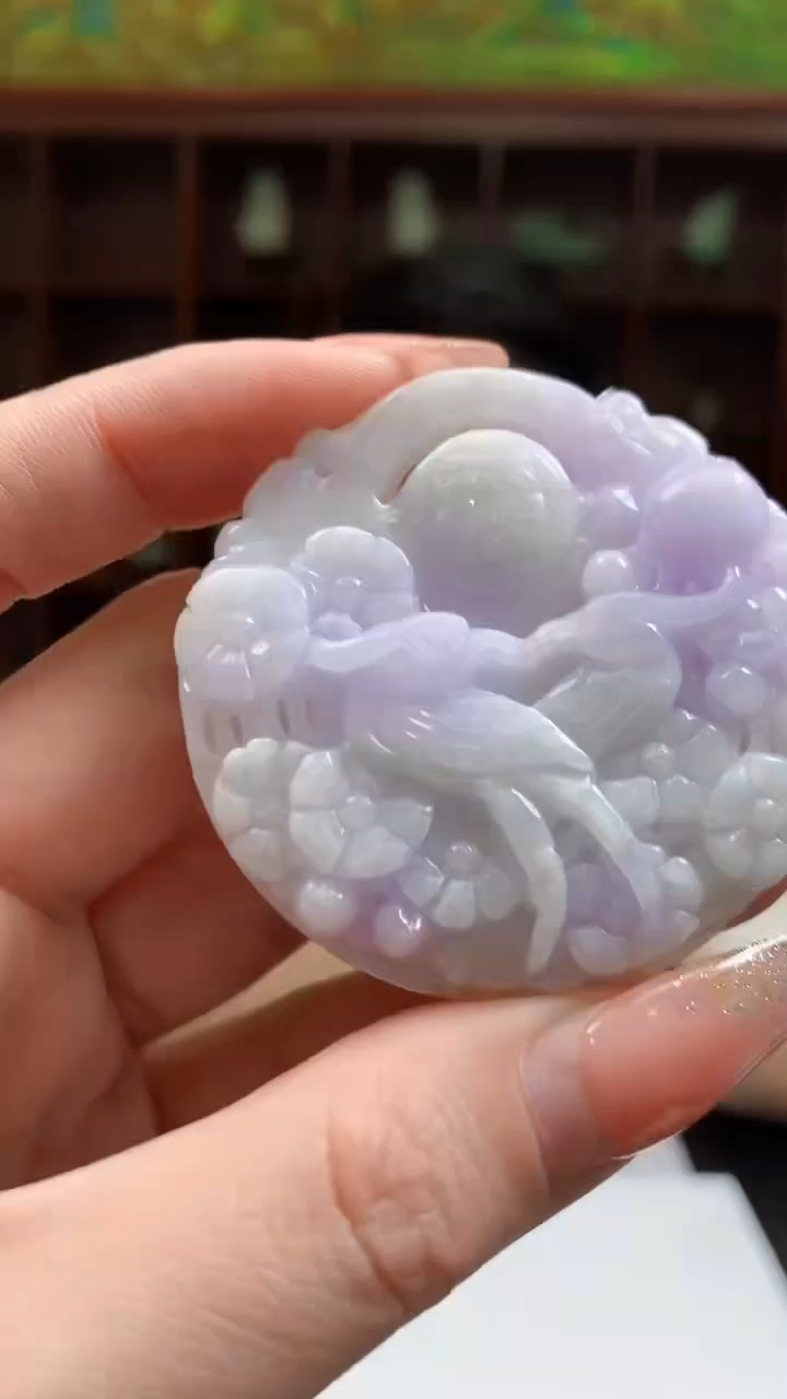 【闪购商品】定制翡翠未镶嵌1049ry-毛货挂件13