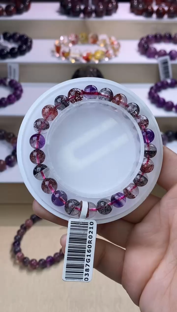 【闪购商品】水晶手链未镶嵌黑加仑超七8m+