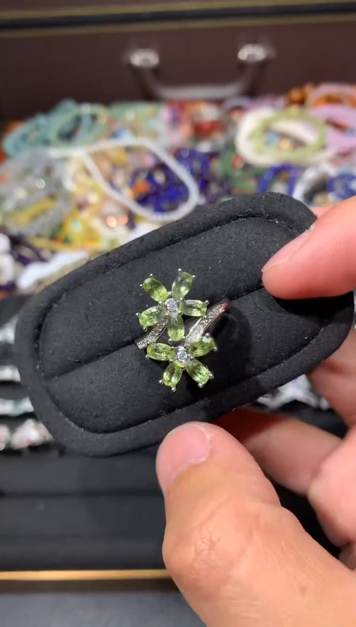 未镶嵌戒指橄榄石K88