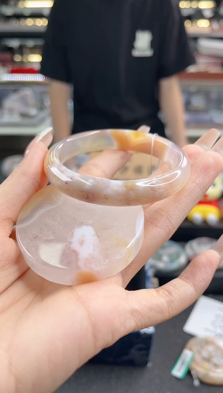 未镶嵌手镯石英质玉56圈口（赠品镯心）1039534