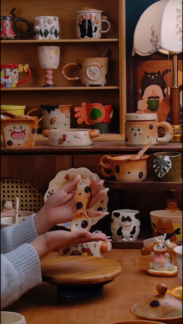 摆件陶景德镇原创手工陶瓷