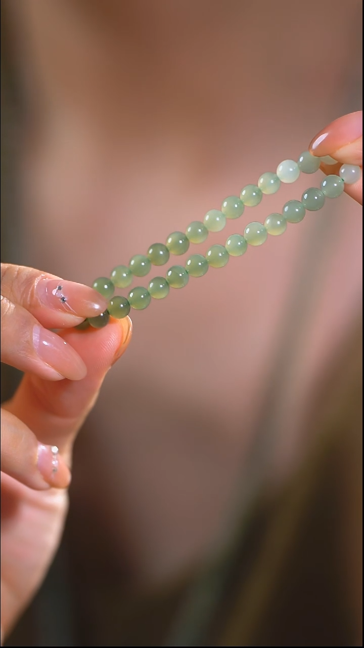 未镶嵌手串和田玉和田渐变单圈