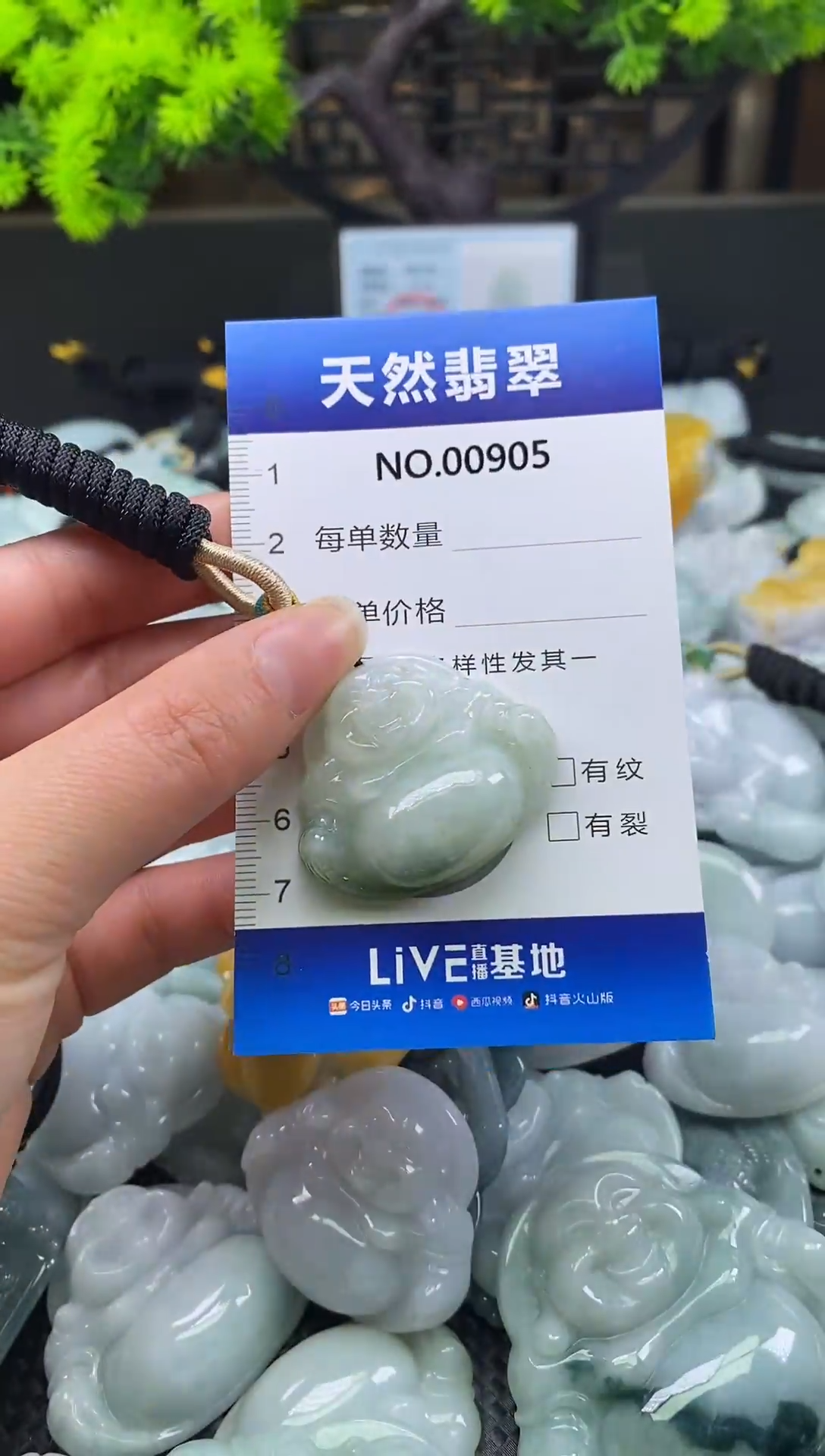 颈饰未镶嵌翡翠天然缅甸翡翠905