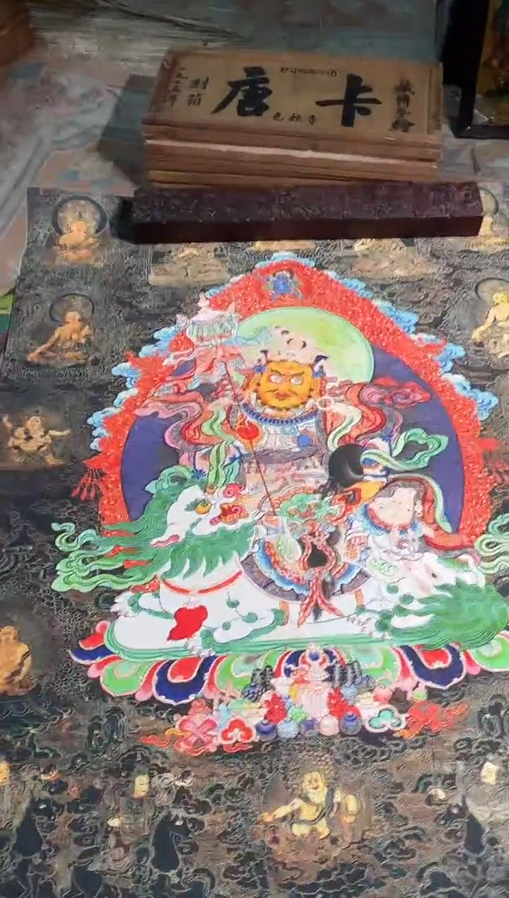 卷轴画曦曦的唐卡tk160