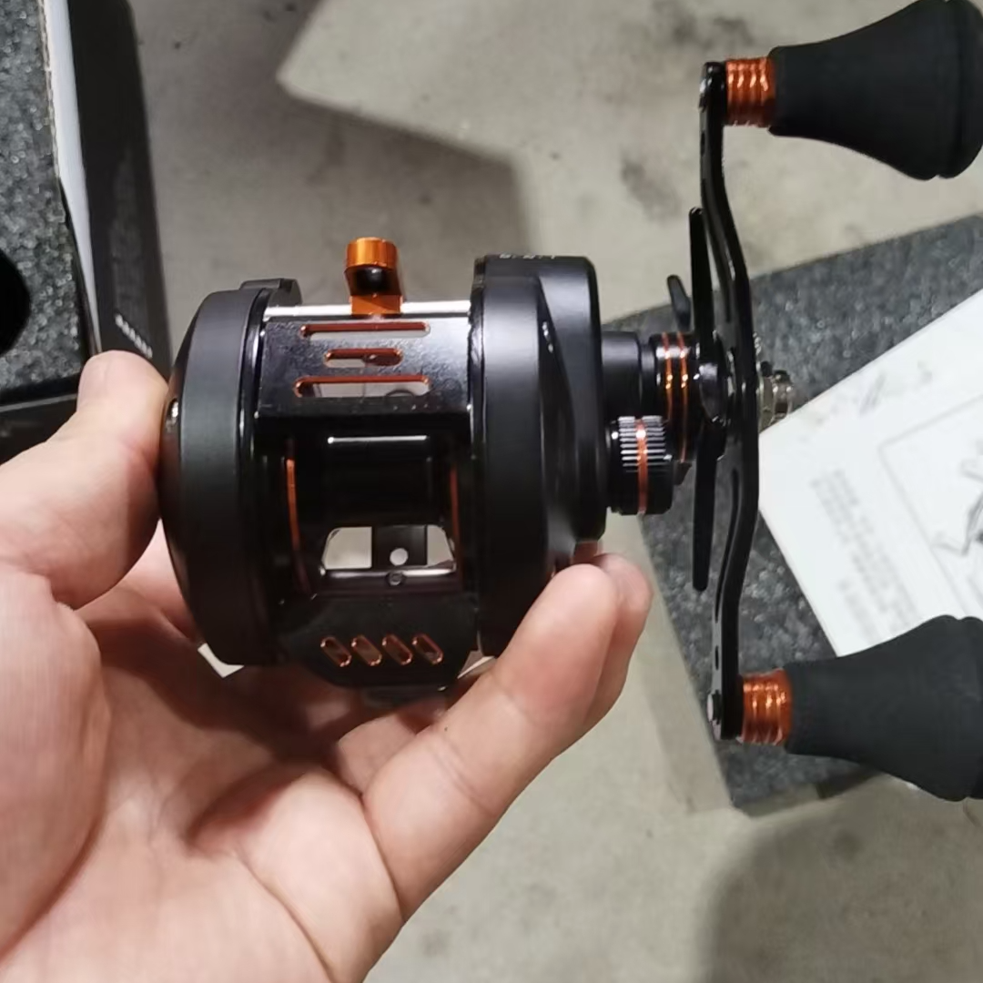 健野全金属鼓轮大物鼓轮雷强船钓轮全金属鼓轮