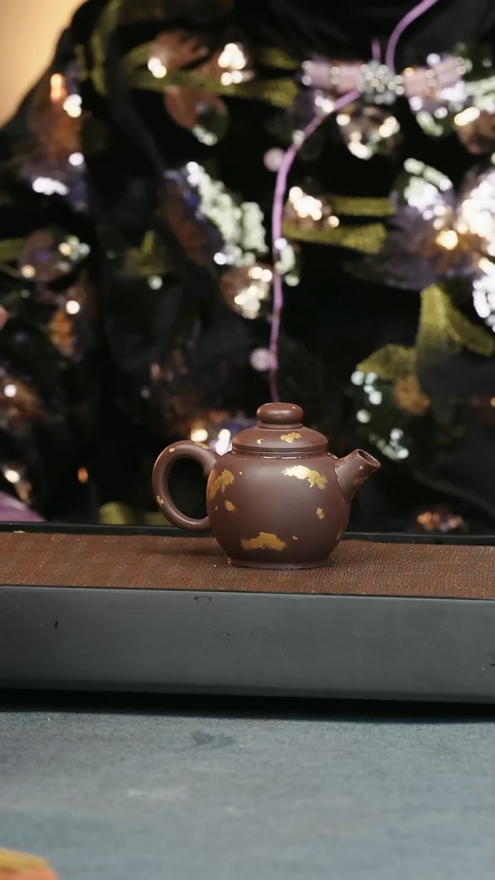 【闪购商品】紫砂茶壶五堂 狂飙定海神珠-洒金