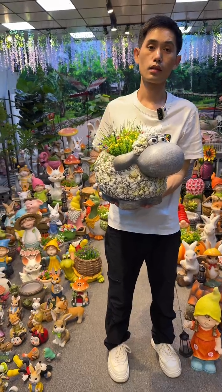 无花朵花园庭院摆件&00&