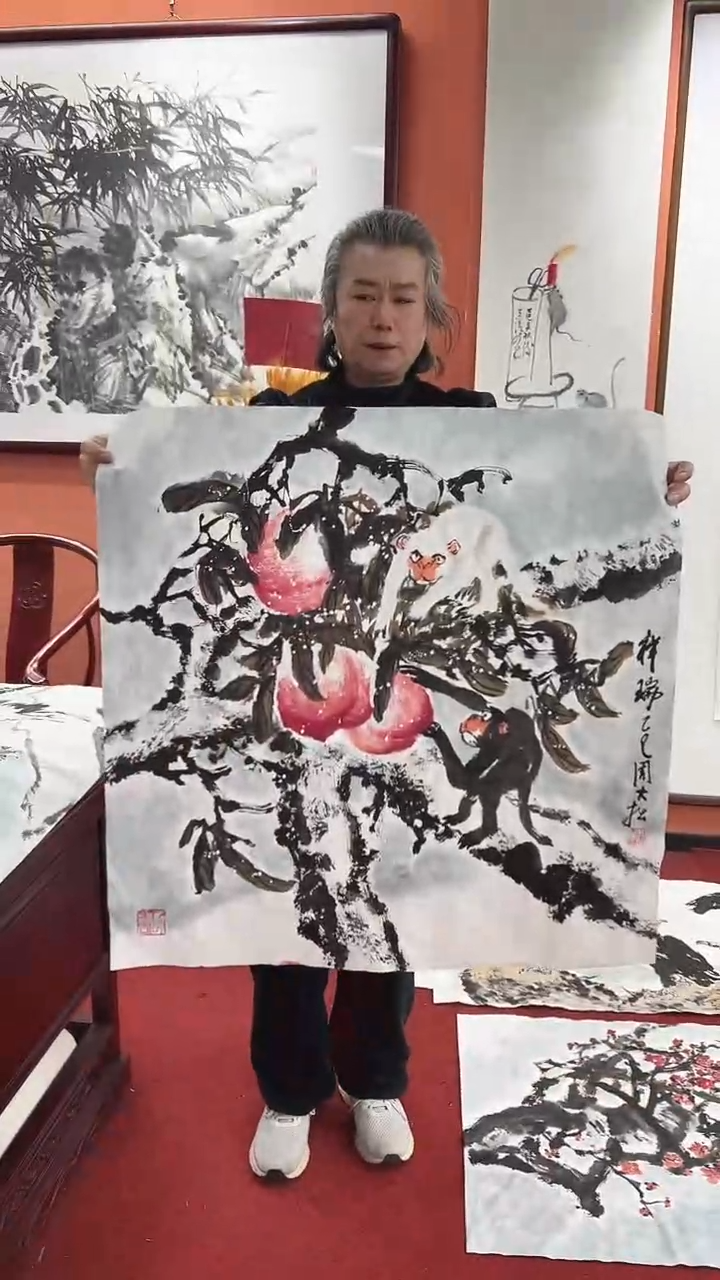 国画周大拙/国画/花鸟