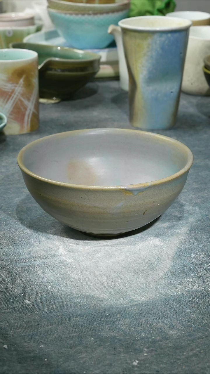 【闪购商品】碗浪鬼家釉绘柴烧碗