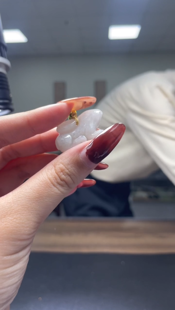 颈饰未镶嵌翡翠天然A货翡翠随机发一件12