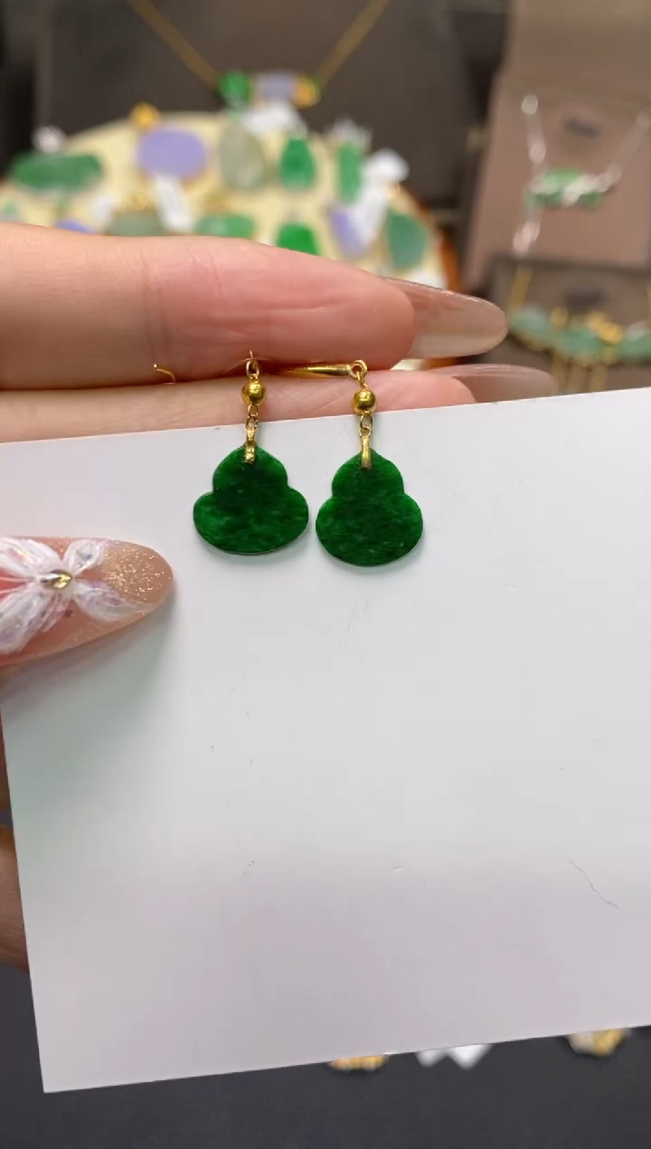 【闪购商品】翡翠颈饰18K金镶嵌净货11030