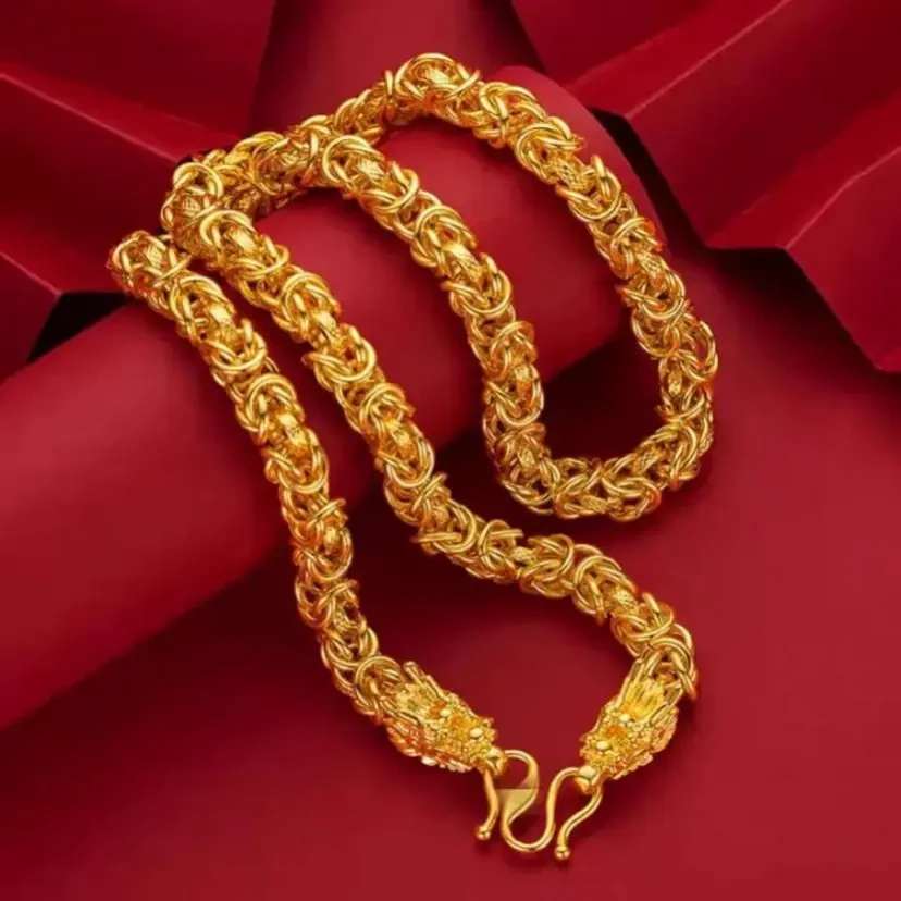  双龙大龙骨项链-轻奢百搭款精致礼盒装