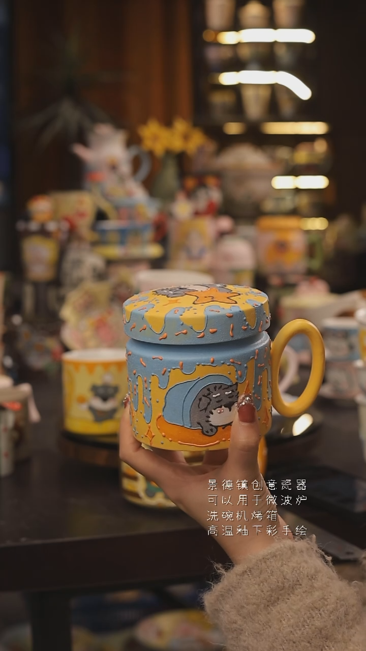 景德镇釉下彩绘设计师款式陶瓷