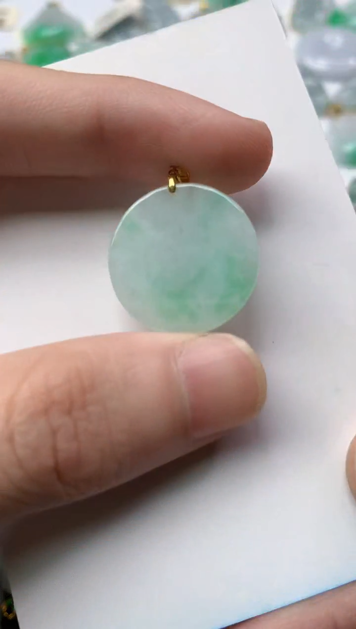 【闪购商品】翡翠颈饰18K金镶嵌1............