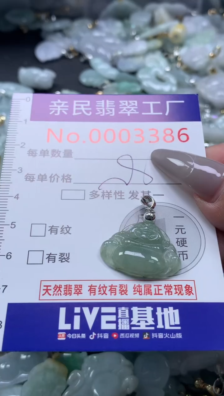 颈饰未镶嵌翡翠3386