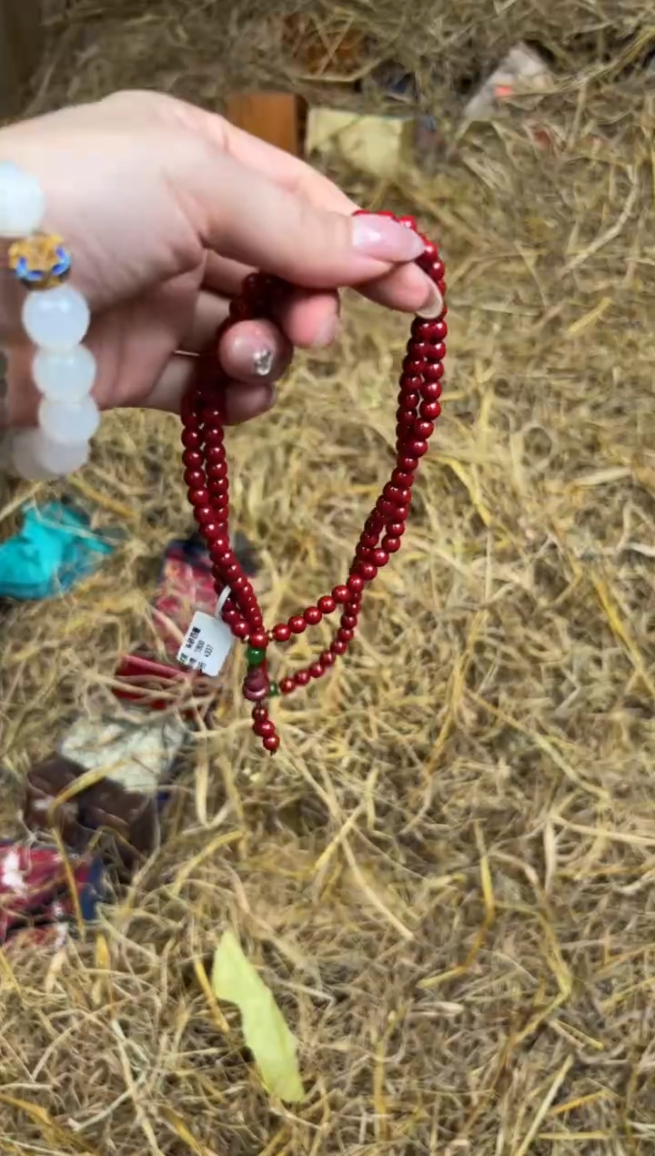 天然辰砂文檀精品手串《无礼盒》