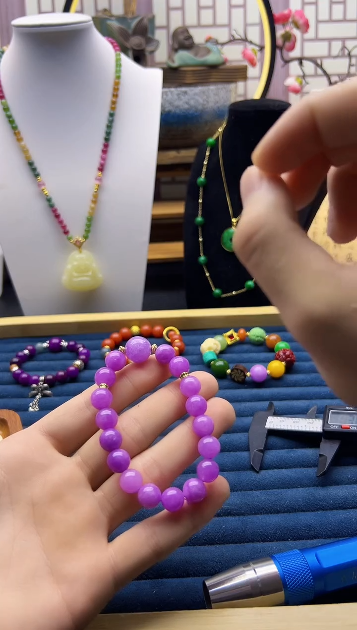 【闪购商品】翡翠颈饰14K金镶嵌S96