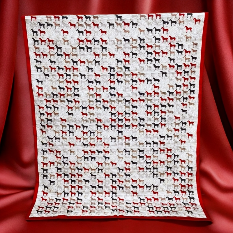 清 门店款 SHSTORY品牌捡漏B23双色180*70cm万马奔腾长巾重磅礼物