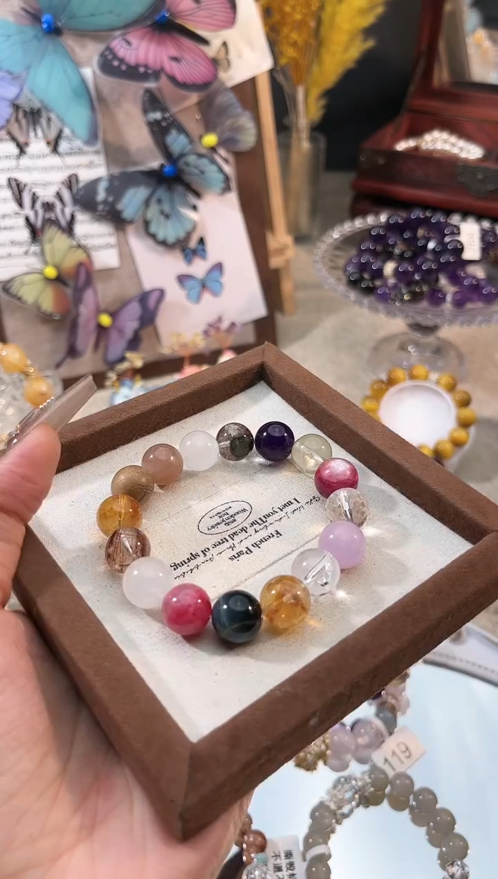 【闪购商品】水晶手链未镶嵌多样性发货颜色微差发其一