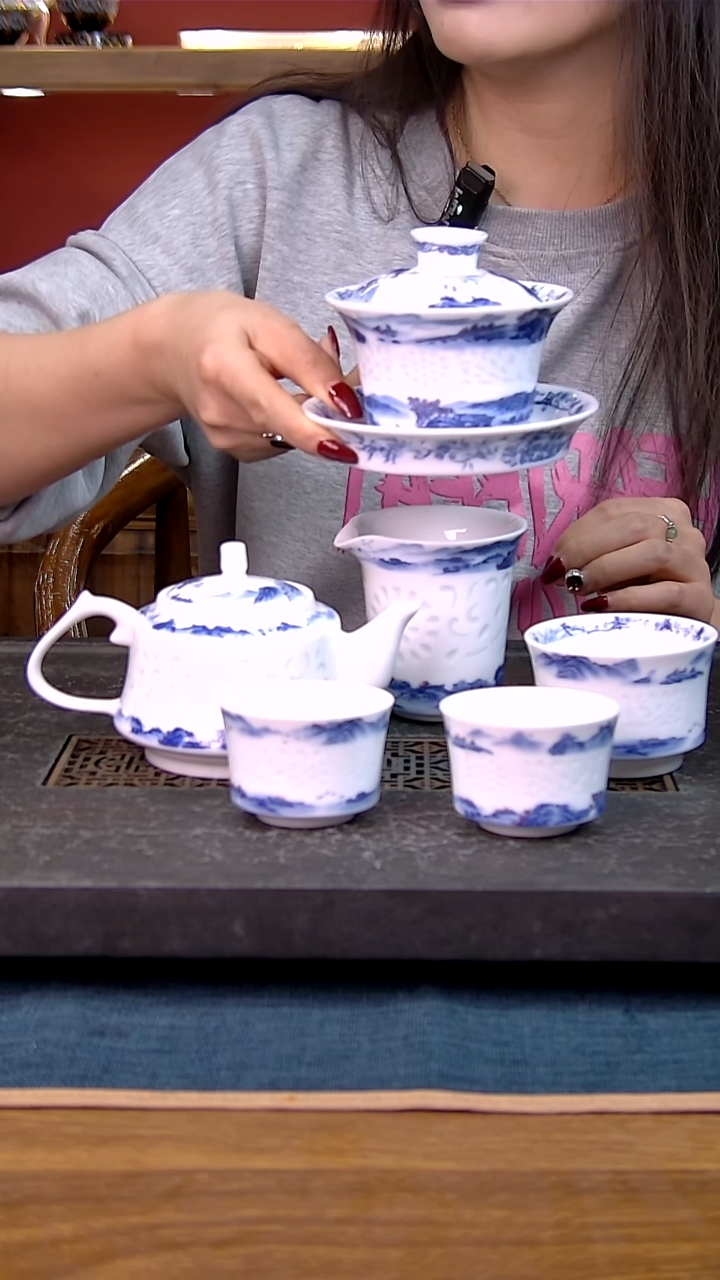 简装家用款6件套 白瓷陶瓷茶具
