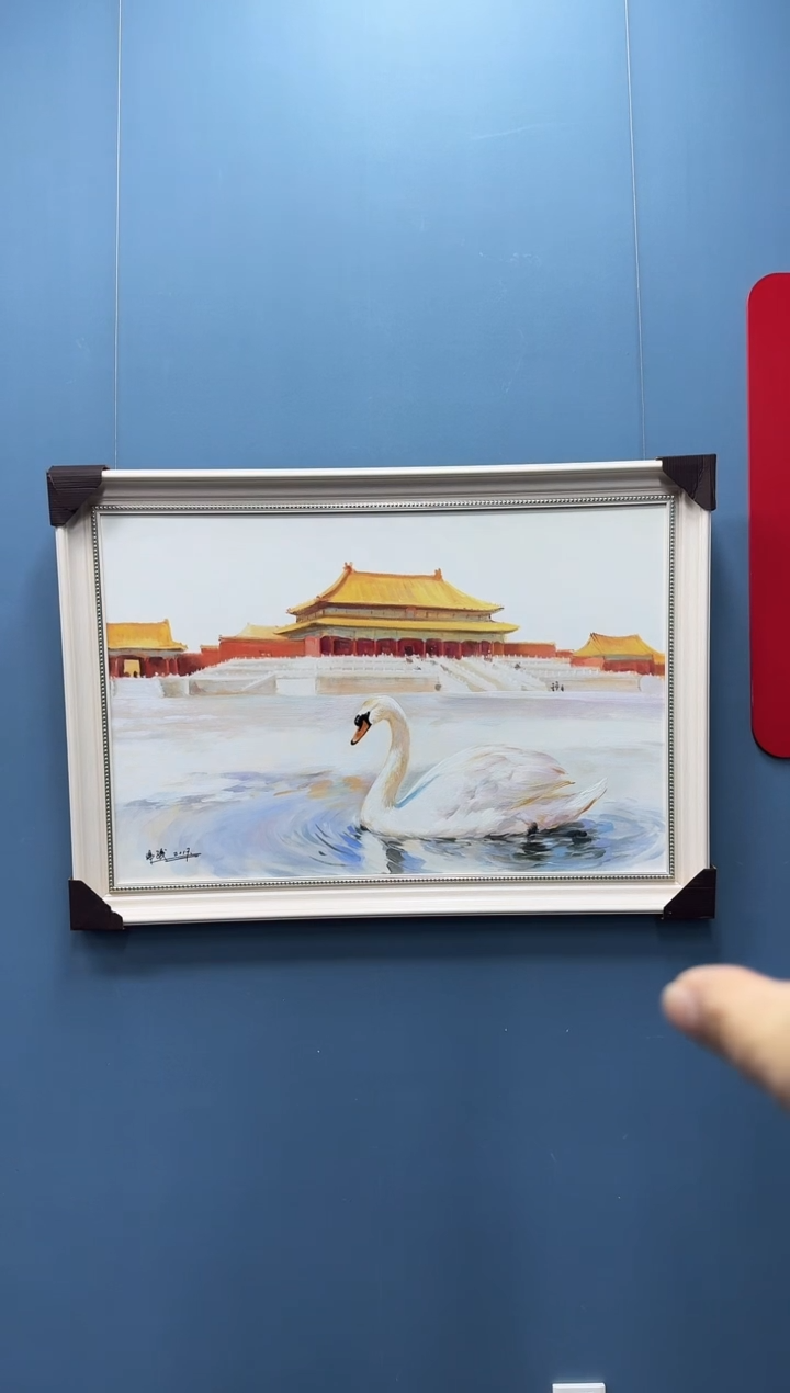 油画管伟骏精品天鹅油画 60*90作品46