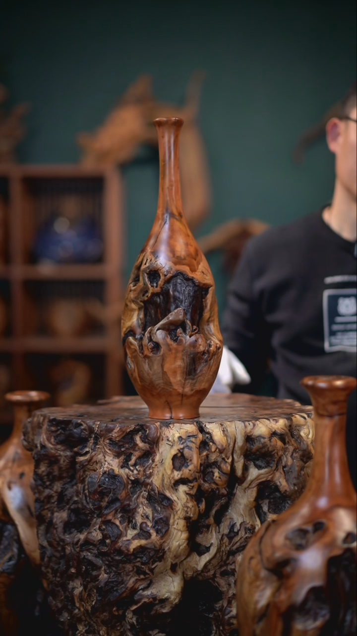 【闪购商品】枣木雷击枣木福贵瓶