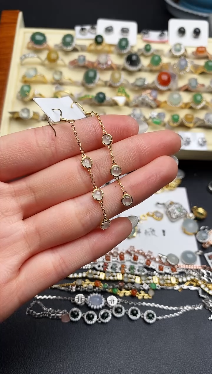 【闪购商品】翡翠戒指银S925镶嵌2222222222+5