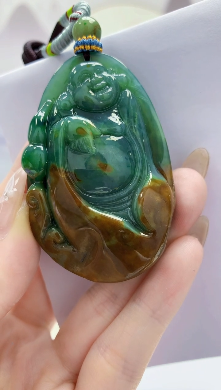 定制翡翠未镶嵌5028jw-毛货挂件38