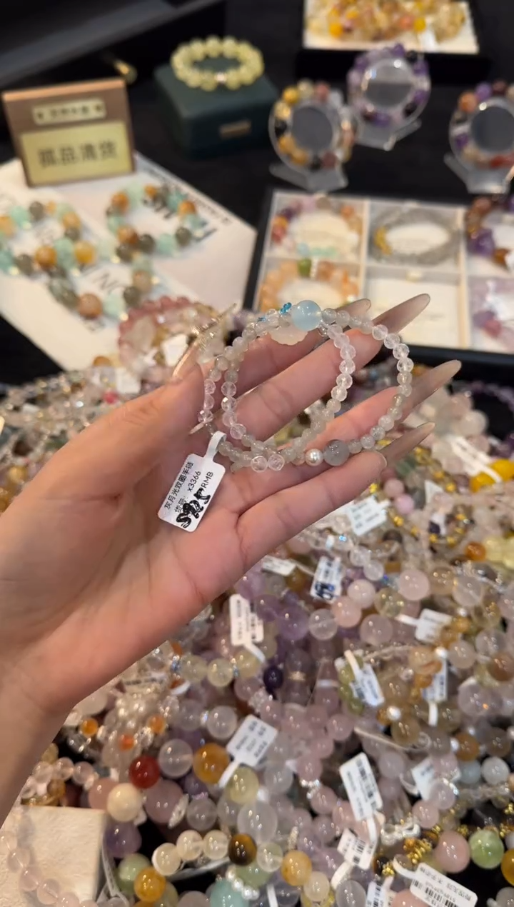 银S925镶嵌手链水晶x3366