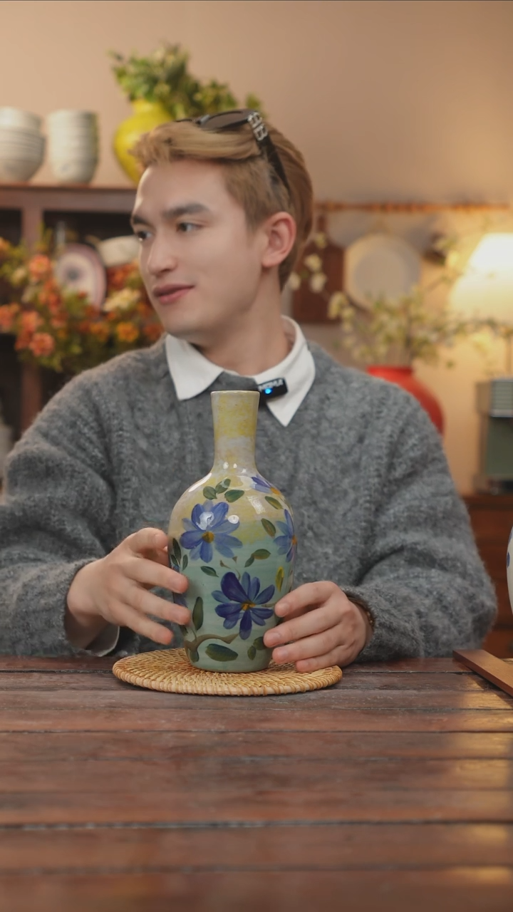 【闪购商品】摆件景德镇手作艺术感花瓶