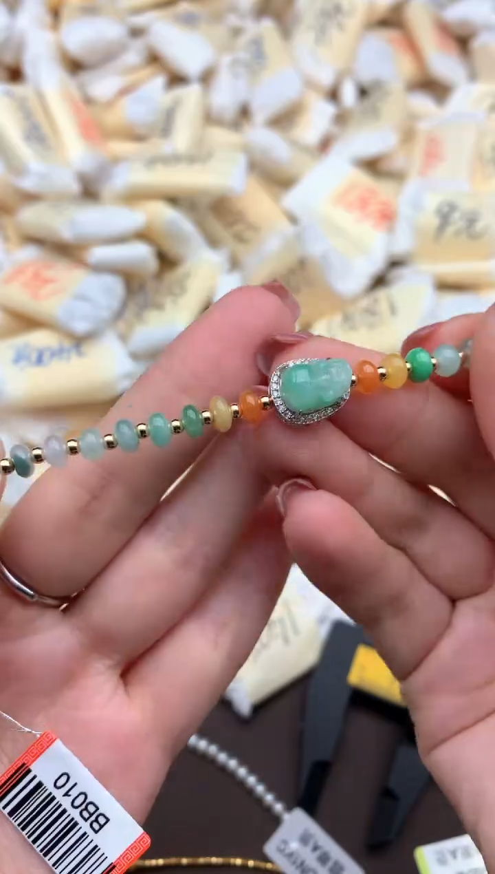 【闪购商品】翡翠手链银S925镶嵌一