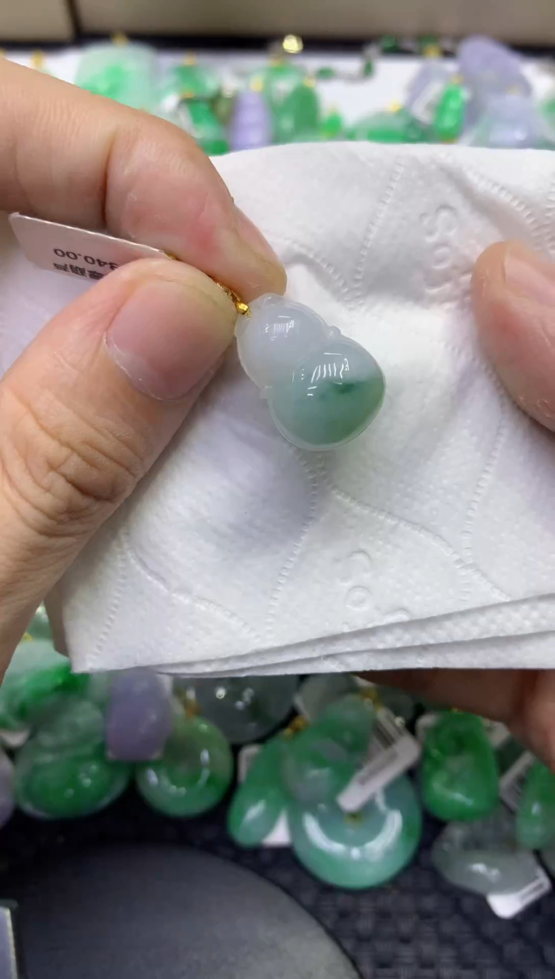 颈饰未镶嵌翡翠天然缅甸A货翡翠