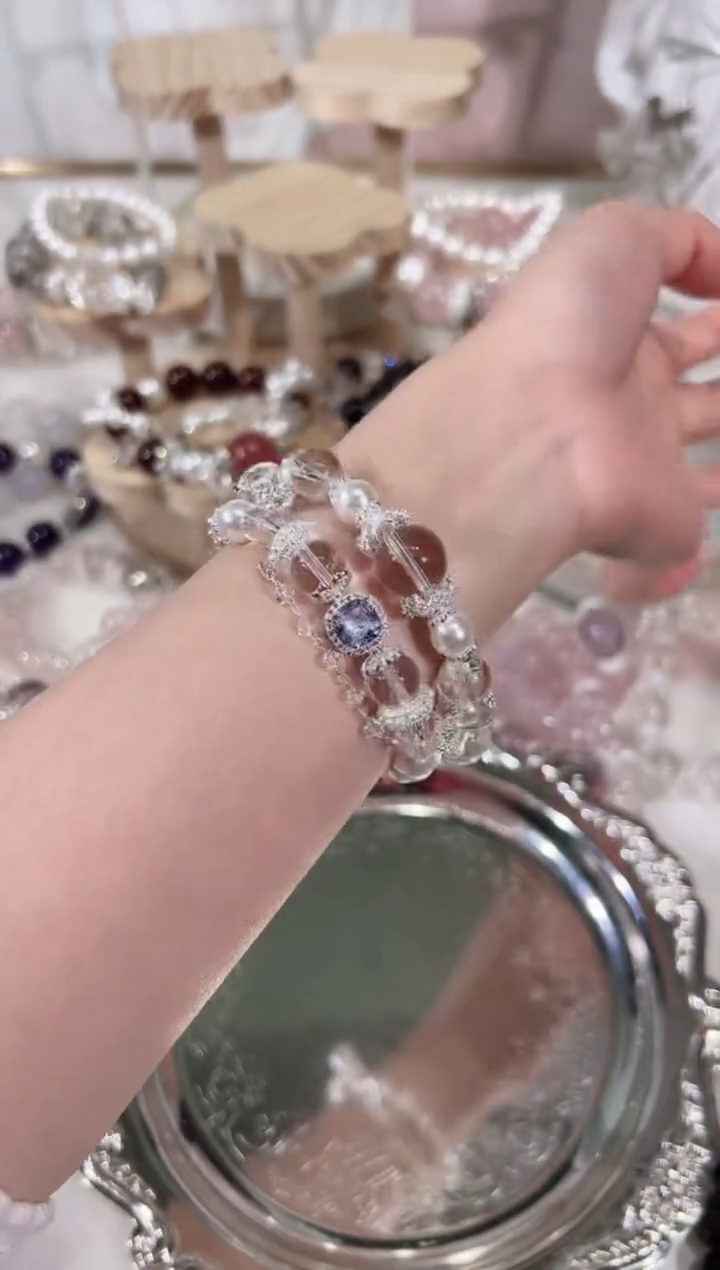 【闪购商品】水晶手链未镶嵌天然水晶默认微瑕 多样性发货发其一