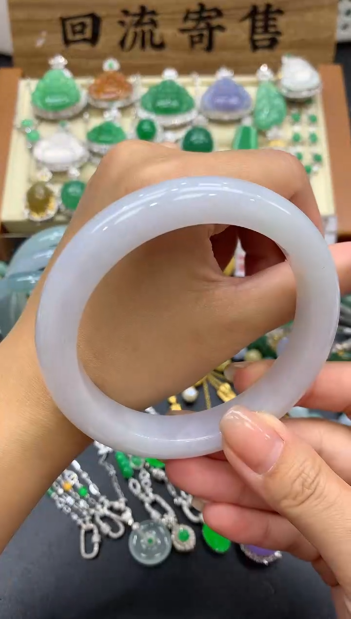 【闪购商品】翡翠手镯未镶嵌59-中国好珍宝