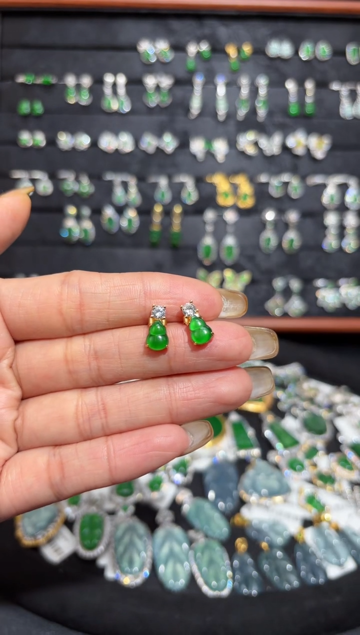 【闪购商品】翡翠颈饰银S925镶嵌葫芦/支持复检/一件