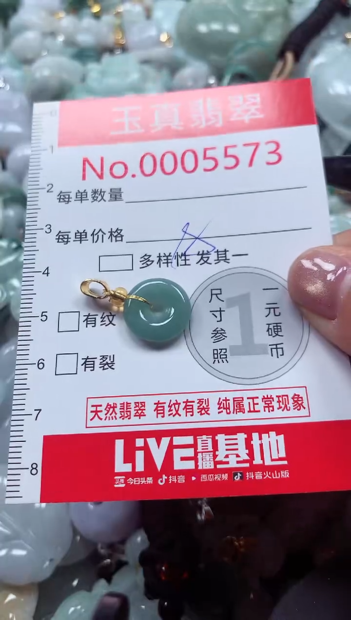 吊坠(不含链)未镶嵌翡翠5573