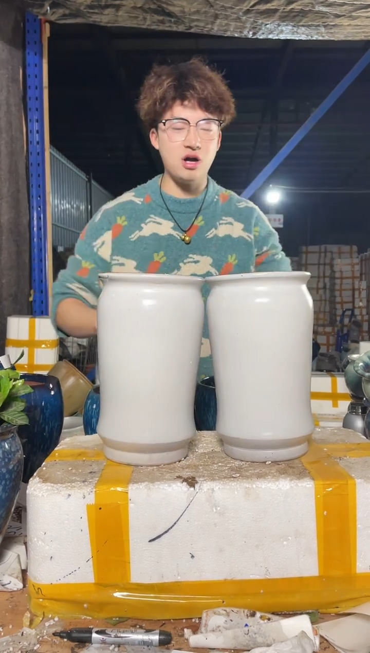 紫砂花盆宜兴紫砂粗陶花盆15-26