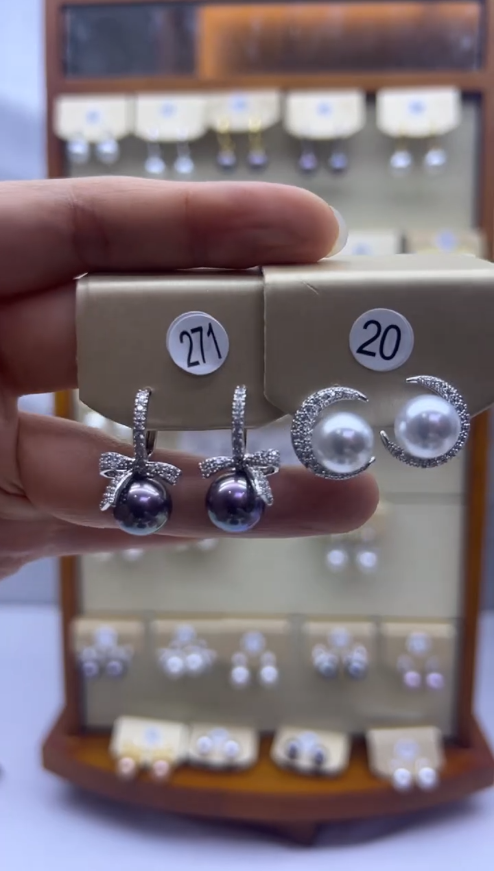 未镶嵌耳饰淡水珍珠271+20