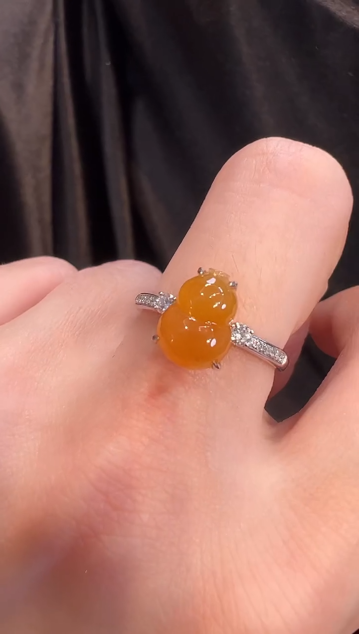 【闪购商品】翡翠戒指18K金镶嵌戒指