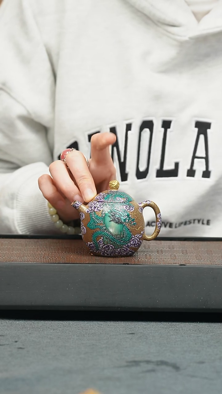 【闪购商品】紫砂茶壶五堂 龙生九子-负屃